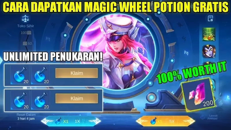 4 Cara Cepat Kumpulkan Magic Wheel Potion S di Mobile Legends