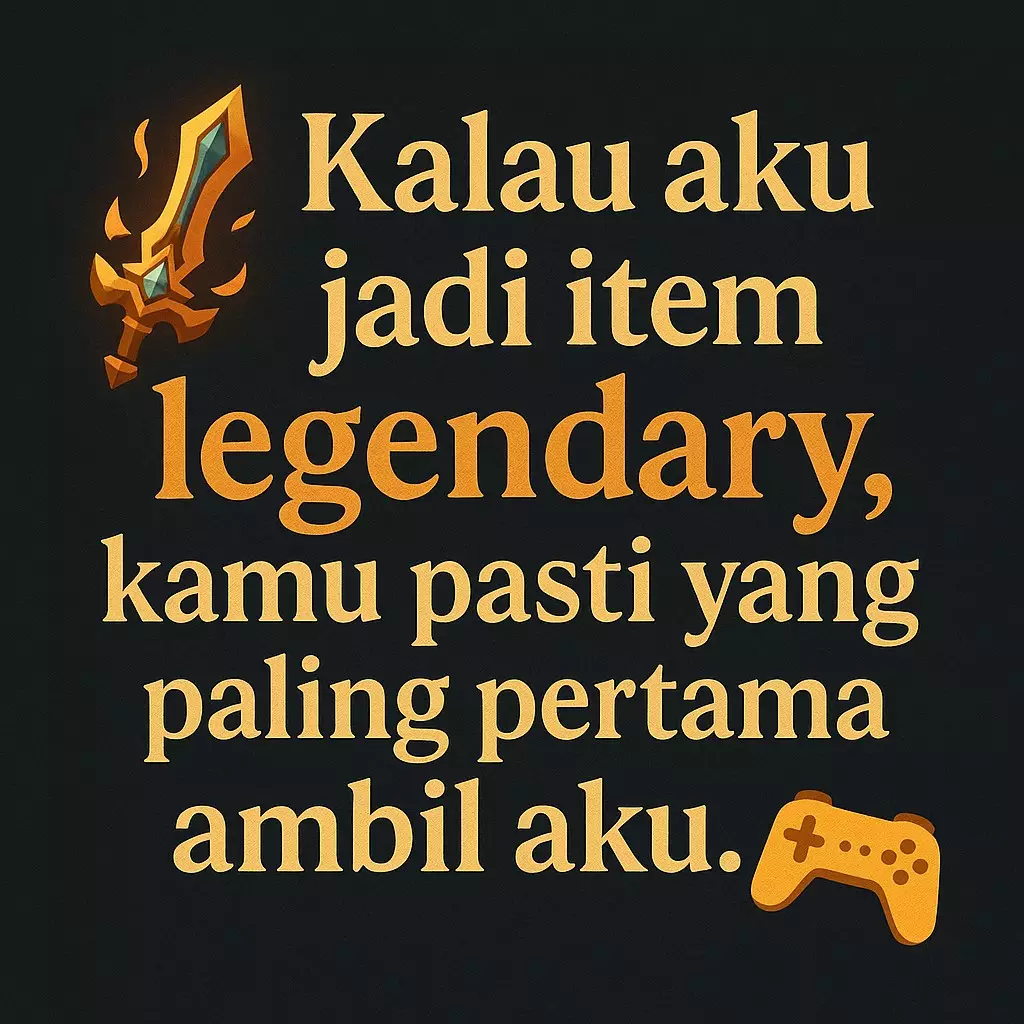 kata-kata menyentuh hati gamer